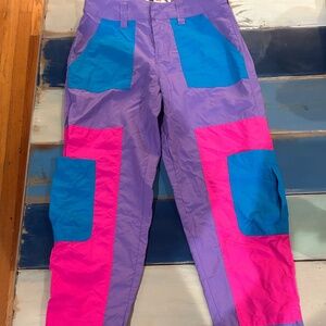 Alab Colorful Patchwork Joggers 80s Style